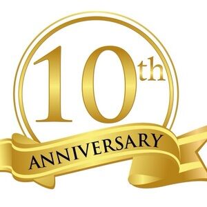 Gold 10th Anniversary Emblem